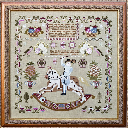 Eliza Skelton 1820 ~ Reproduction Sampler Pattern by Hands Across the Sea Samplers