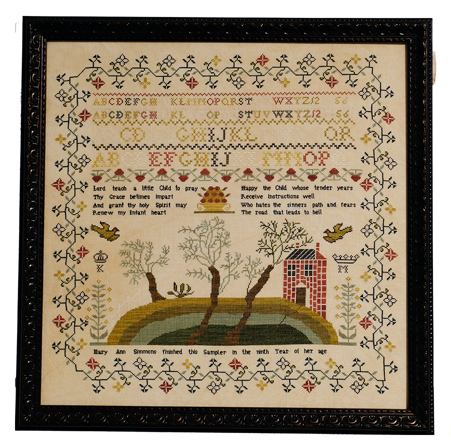 Mary Ann Simmons - Reproduction Sampler by Fox & Rabbit
