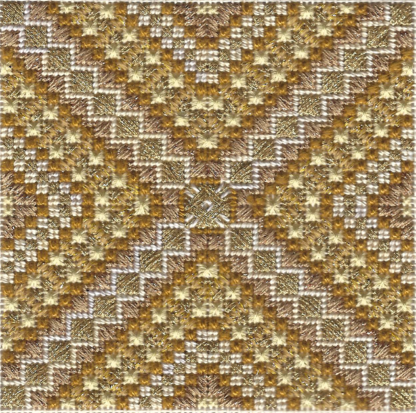 Color Delights Gold - Needlepoint Design