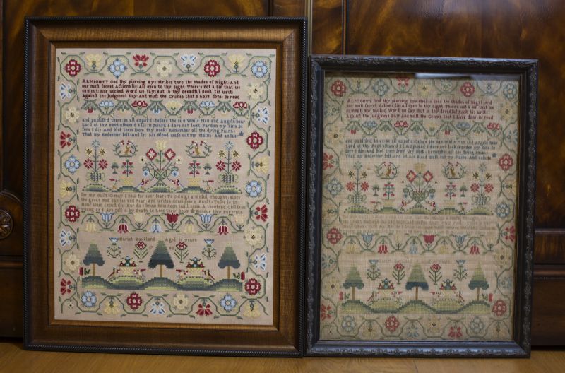 Hariet Hartland 1782 ~ Reproduction Sampler Pattern by Hands Across the Sea Samplers