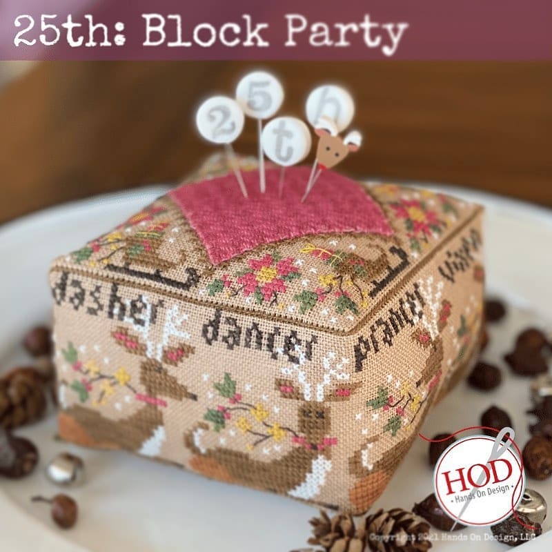 Block Party 25th - Cross Stitch Pattern by Hands On Design