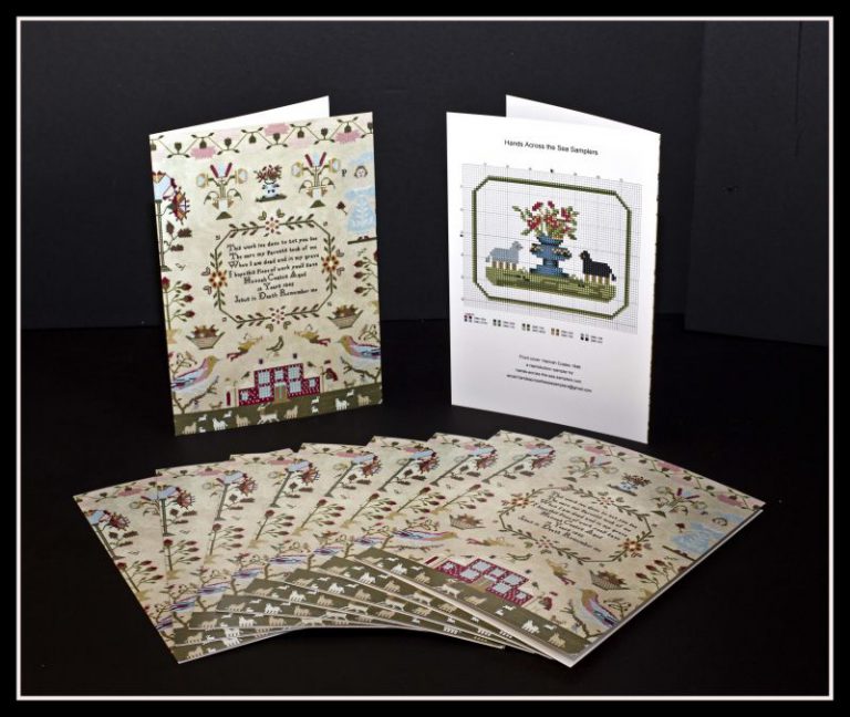 Hand Across The Sea Samplers Greeting Cards
