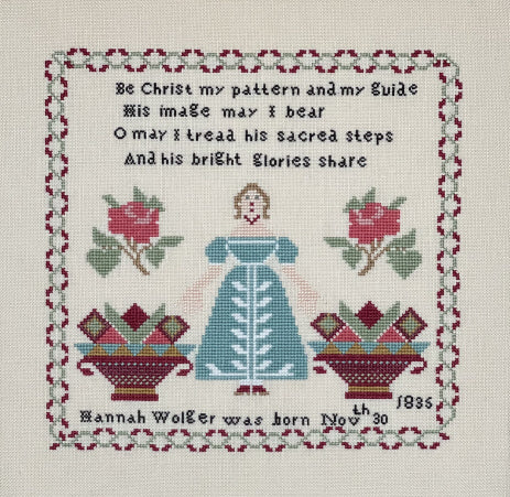 Hannah Wolger - Reproduction Sampler Chart by Queenstown Samplers
