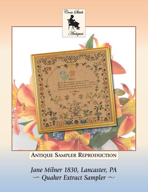 Jane Milner 1830 - Reproduction Sampler Pattern by Cross Stitch Antiques
