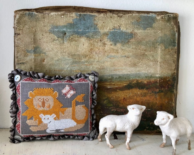 The Lion and the Lamb - Cross Stitch Pattern by Kathy Barrick