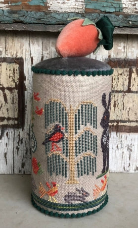 Spring Pin Drum - Cross Stitch Pattern by Kathy Barrick