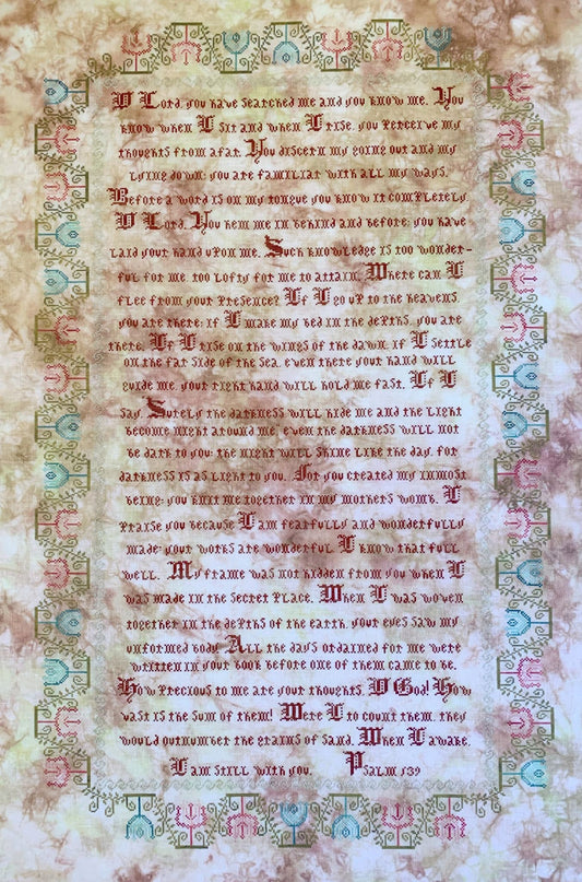 Psalm 139 - Cross stitch pattern by Lucy Beam
