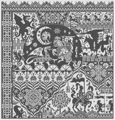 Templar Prophecy - Cross Stitch Pattern