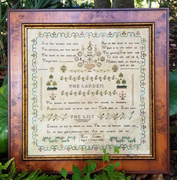 Mary Griffin 1824 - Reproduction Sampler Pattern by Samplers Not Forgotten