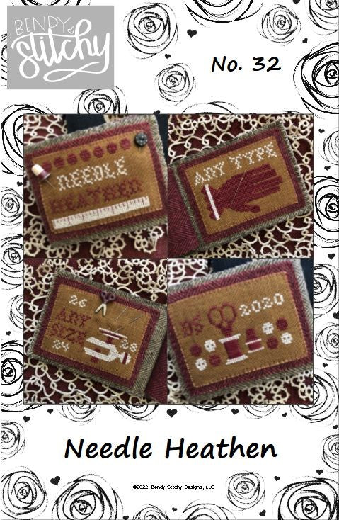 Needle Heathen - Cross Stitch Pattern by Bendy Stitchy