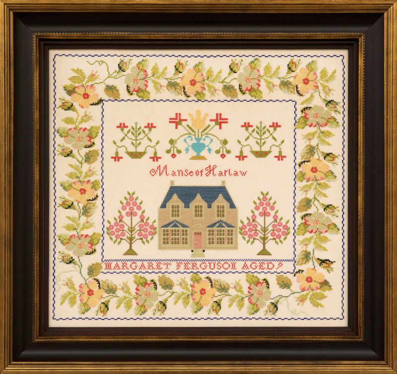 Margaret Ferguson ~ Reproduction Sampler Pattern by Hands Across the Sea Samplers