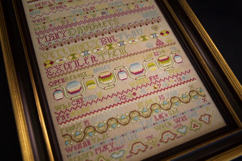 Mary Carter 1712 - Reproduction Sampler Pattern by Hands Across the Sea Samplers