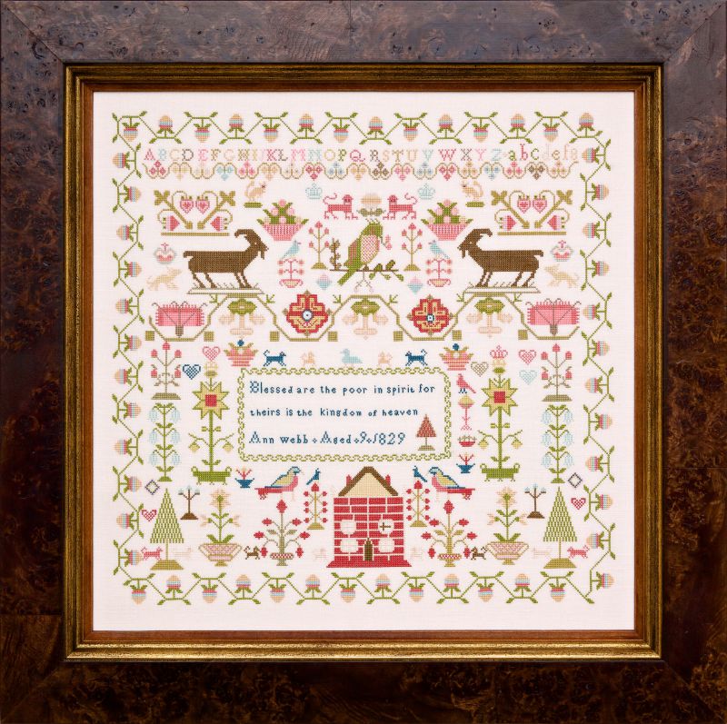 Ann Webb 1829 ~ Reproduction Sampler Pattern by Hands Across the Sea Samplers