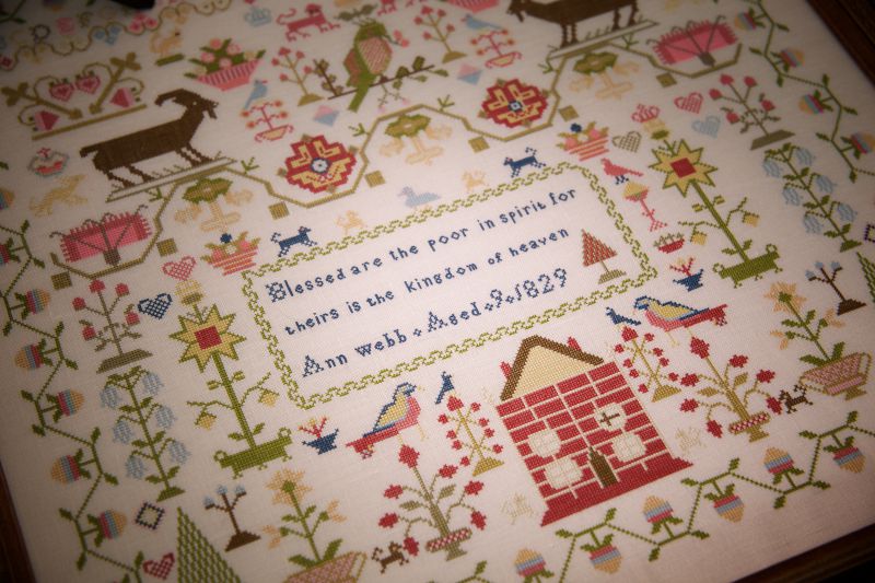 Ann Webb 1829 ~ Reproduction Sampler Pattern by Hands Across the Sea Samplers