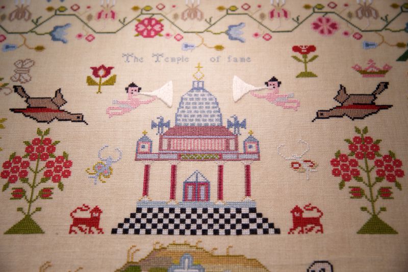 Matilda Swallow 1820 ~ Reproduction Sampler Pattern by Hands Across the Sea Samplers