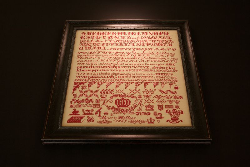 Mary Hillier 1867 ~ Reproduction Sampler Pattern by Hands Across the Sea Samplers