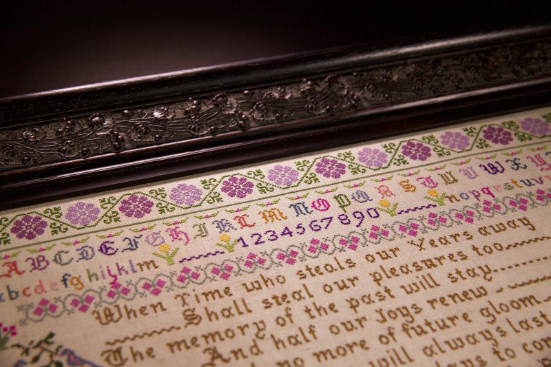Memories of the Past ~ Reproduction Sampler Pattern by Hands Across the Sea Samplers