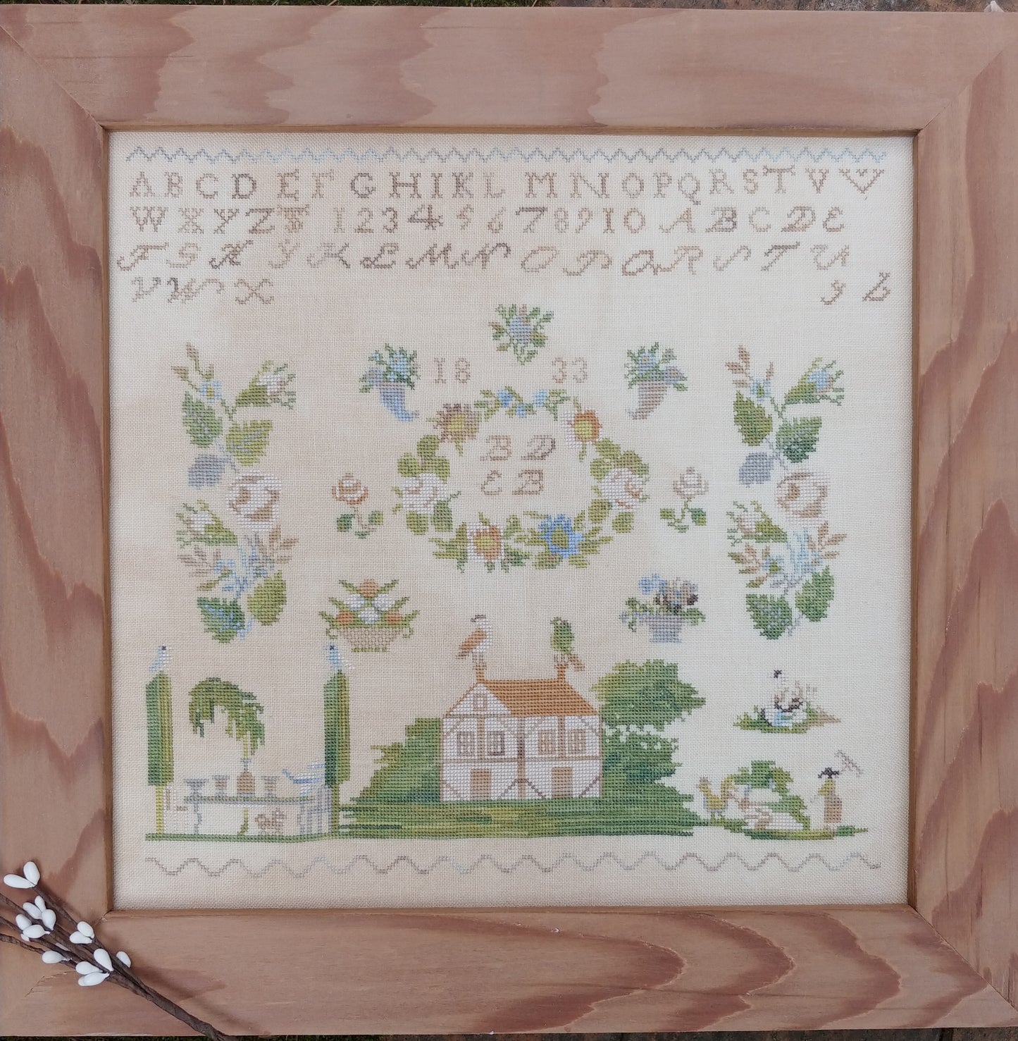 Afternoon in the Garden - Cross-stitch pattern by Mojo Stitches