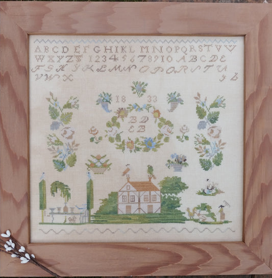 Afternoon in the Garden - Cross-stitch pattern by Mojo Stitches