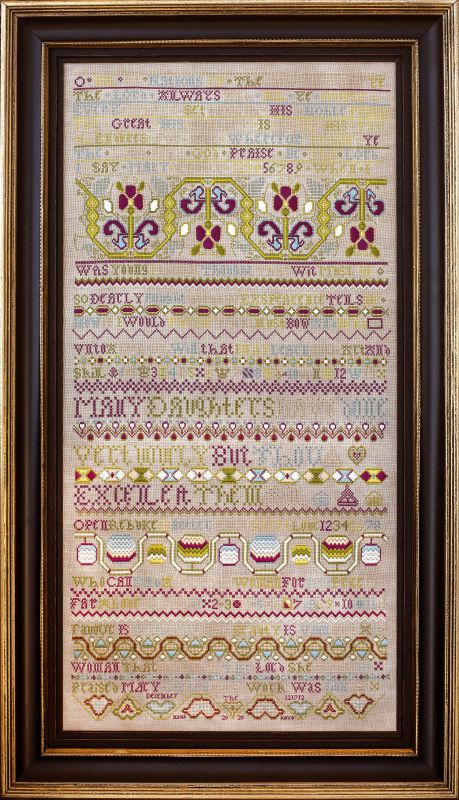 Mary Carter 1712 - Reproduction Sampler Pattern by Hands Across the Sea Samplers