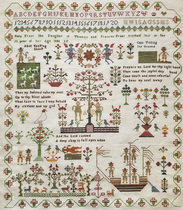 Mary Frear 1808 Sampler - Cross Stitch Pattern