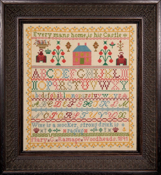 Mary G Ramage ~ Reproduction Sampler Pattern by Hands Across the Sea Samplers