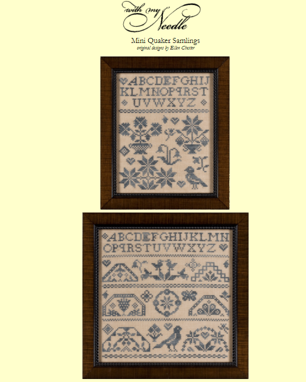 Mini Quaker Samplings - Cross Stitch Pattern by Ellen Chester