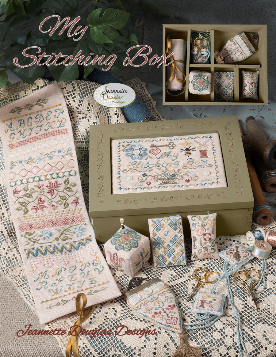 My Stitching Box - Cross Stitch Pattern by Jeannette Douglas