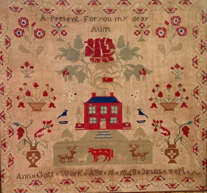 Ann Gott 1848 - Reproduction Sampler by Needlework Press