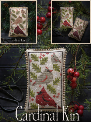 Cardinal Kin I & II - Cross Stitch Pattern by Plum Street Samplers
