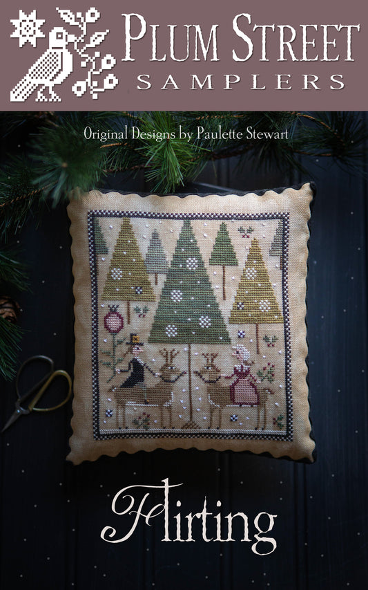Flirting - Cross Stitch Pattern by Plum Street Samplers