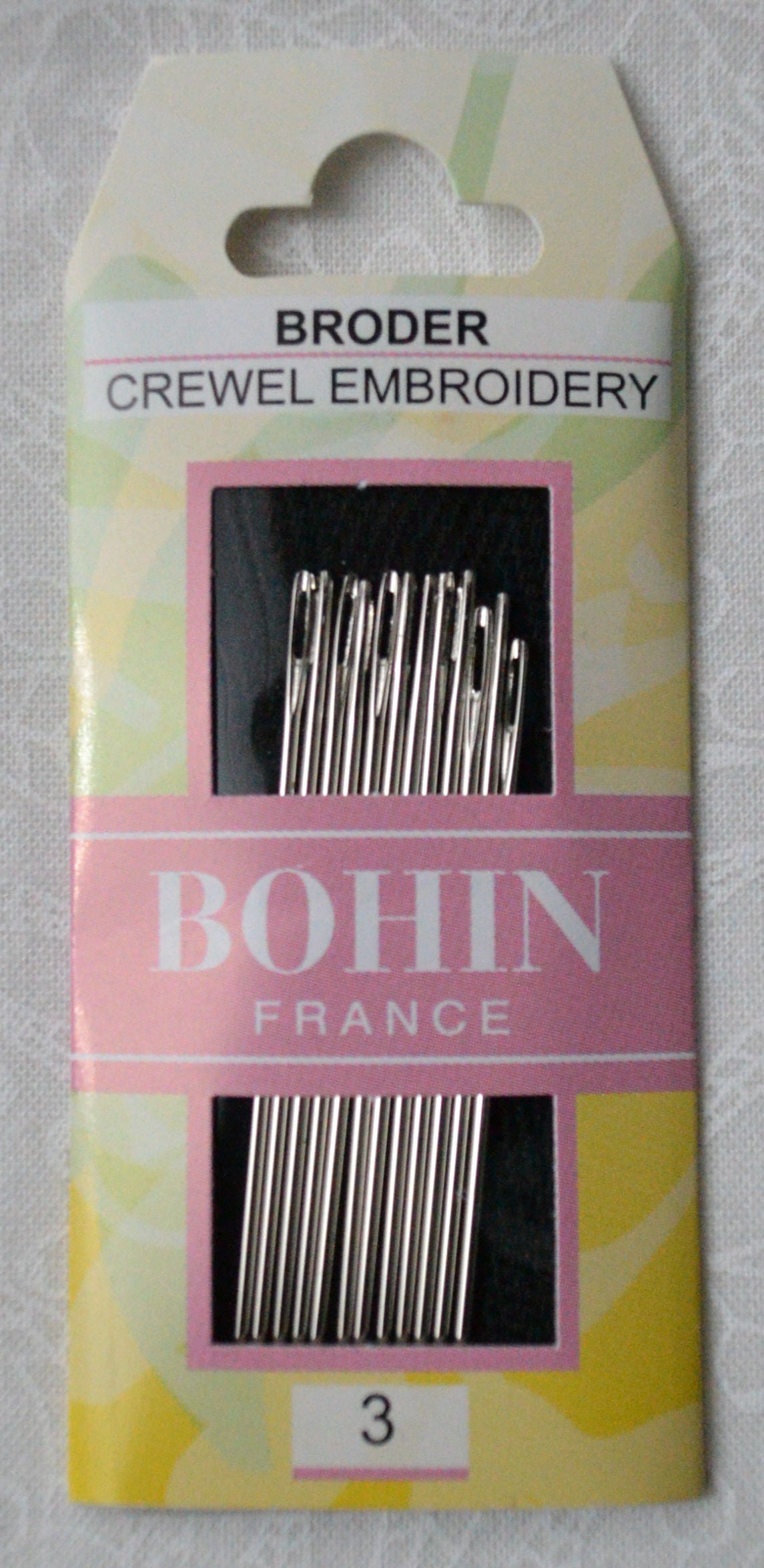 Embroidery/Crewel Needles Sizes 1 to 10
