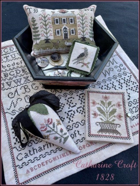 Catharine Croft 1828 - Reproduction Sampler Pattern by The Scarlett House