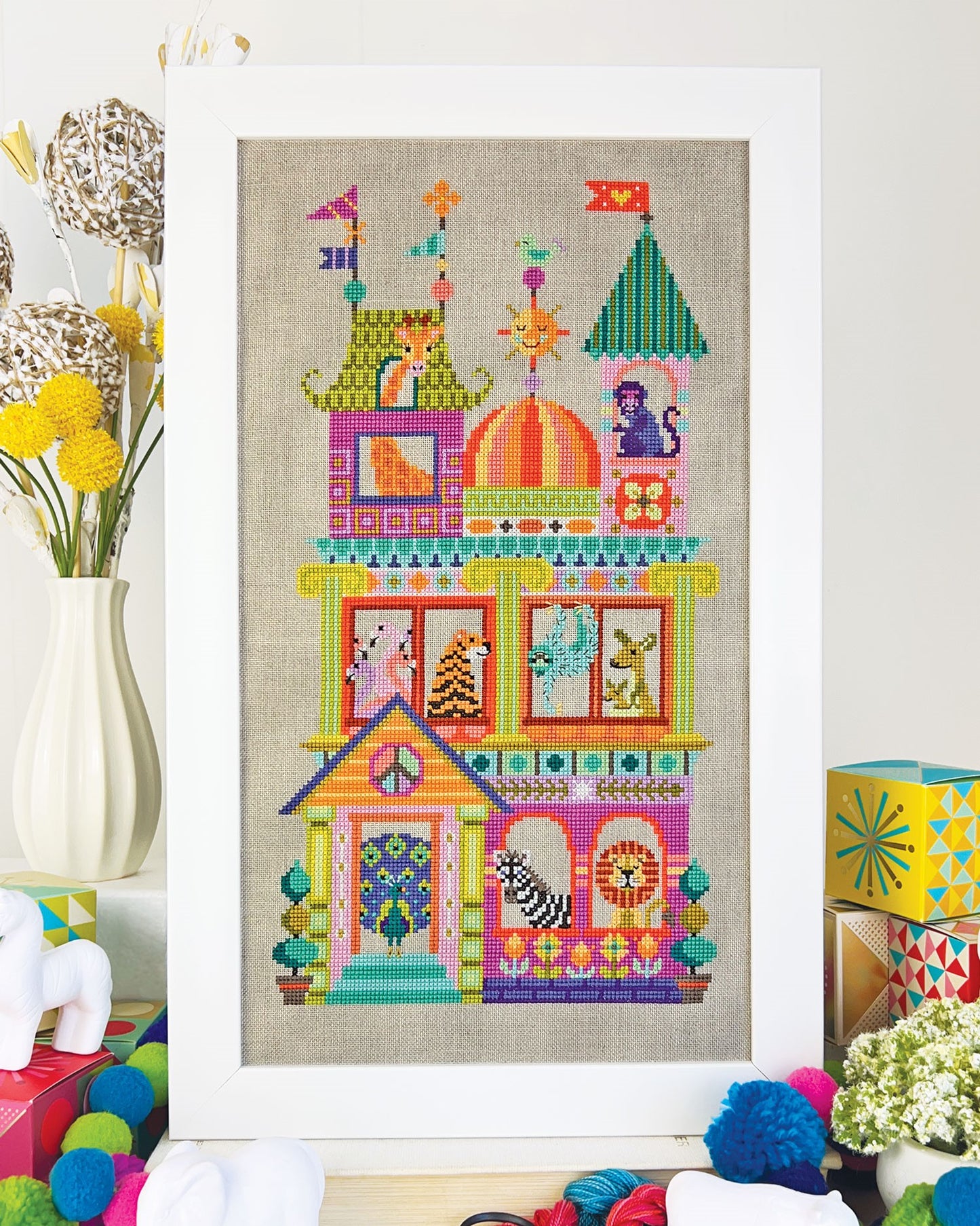 The Animal House - Cross Stitch Pattern by Satsuma Street