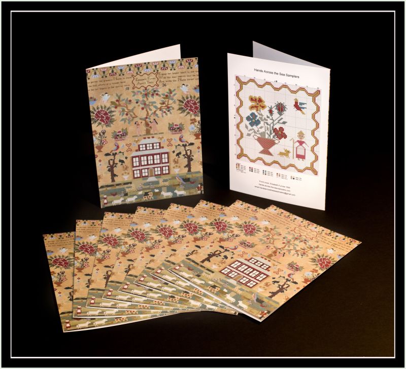 Hand Across The Sea Samplers Greeting Cards