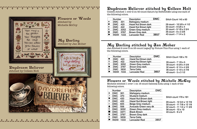 Thoughts & Dreams - Cross Stitch Book by Teresa Kogut