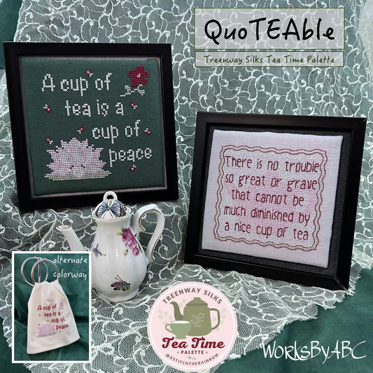 QuoTEAble - Cross Stitch Pattern by Works by ABC