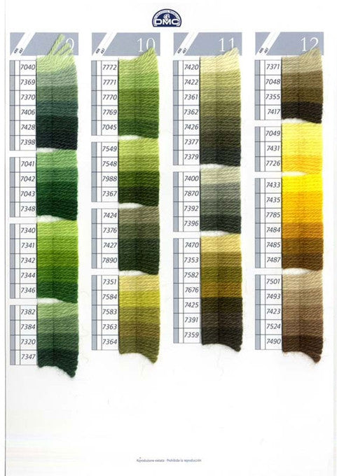 Tapestry Wool DMC - Black, White, Ecru & 7003-7199