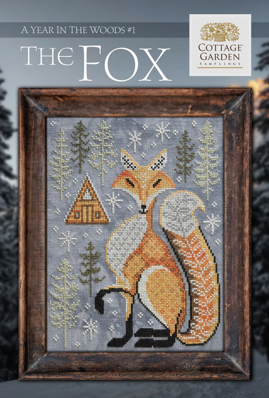 A Year In The Woods #1 The Fox - Cross Stitch Pattern by Cottage Garden Samplings