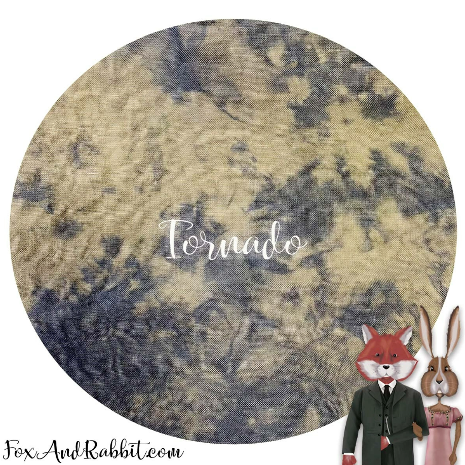 Fox and Rabbit Hand Dyed Linen - Tornado