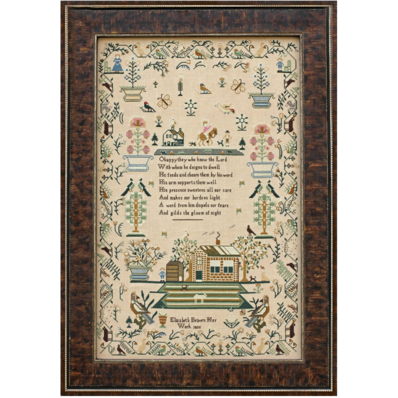Elizabeth Beaven 1835 ~ Reproduction Sampler by Hands Across the Sea Samplers