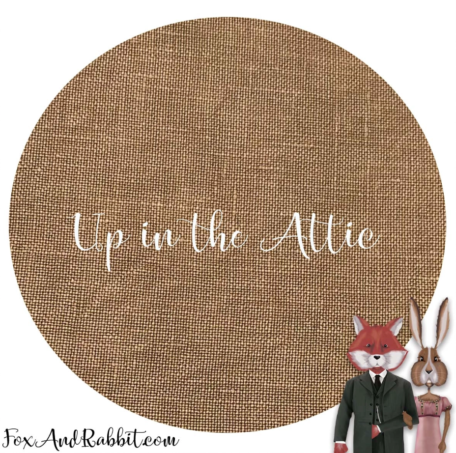 32 count Hand Dyed Linen - Up in the Attic by Fox and Rabbit