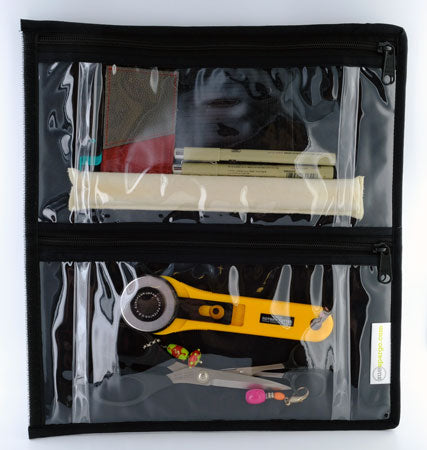 THREAD STORAGE - (2) CLEAR FOUR POCKET/ZIPPER POUCH - ALLIUM