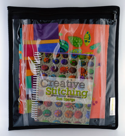 THREAD STORAGE - (1) CLEAR TWO POCKET/ZIPPER POUCH - ALLIUM