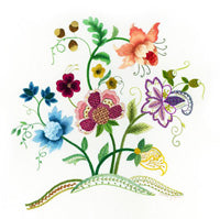 Adagio Embroidery Design - Printed Panel by Roseworks