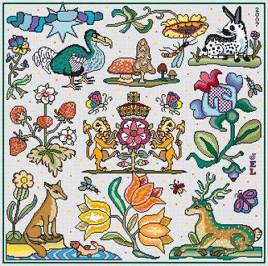 Beautie Spotte - Cross Stitch Pattern by Long Dog Samplers