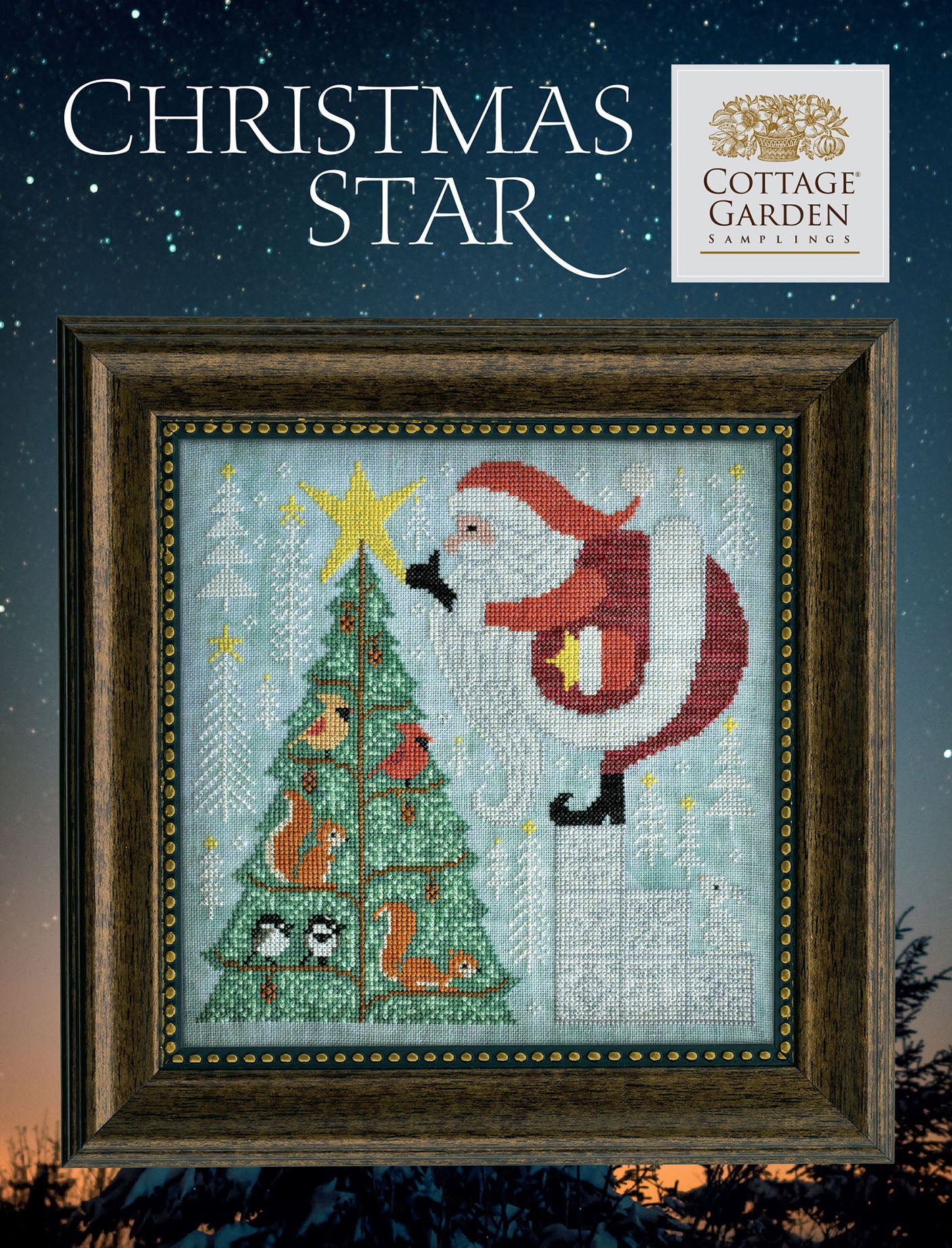 Christmas Star - Cross Stitch Pattern By Cottage Garden Samplings