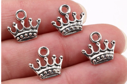 Crown Charm 13 x 14mm