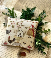 Deck the Coop Pinkeep - Cross Stitch Pattern by Stacy Nash