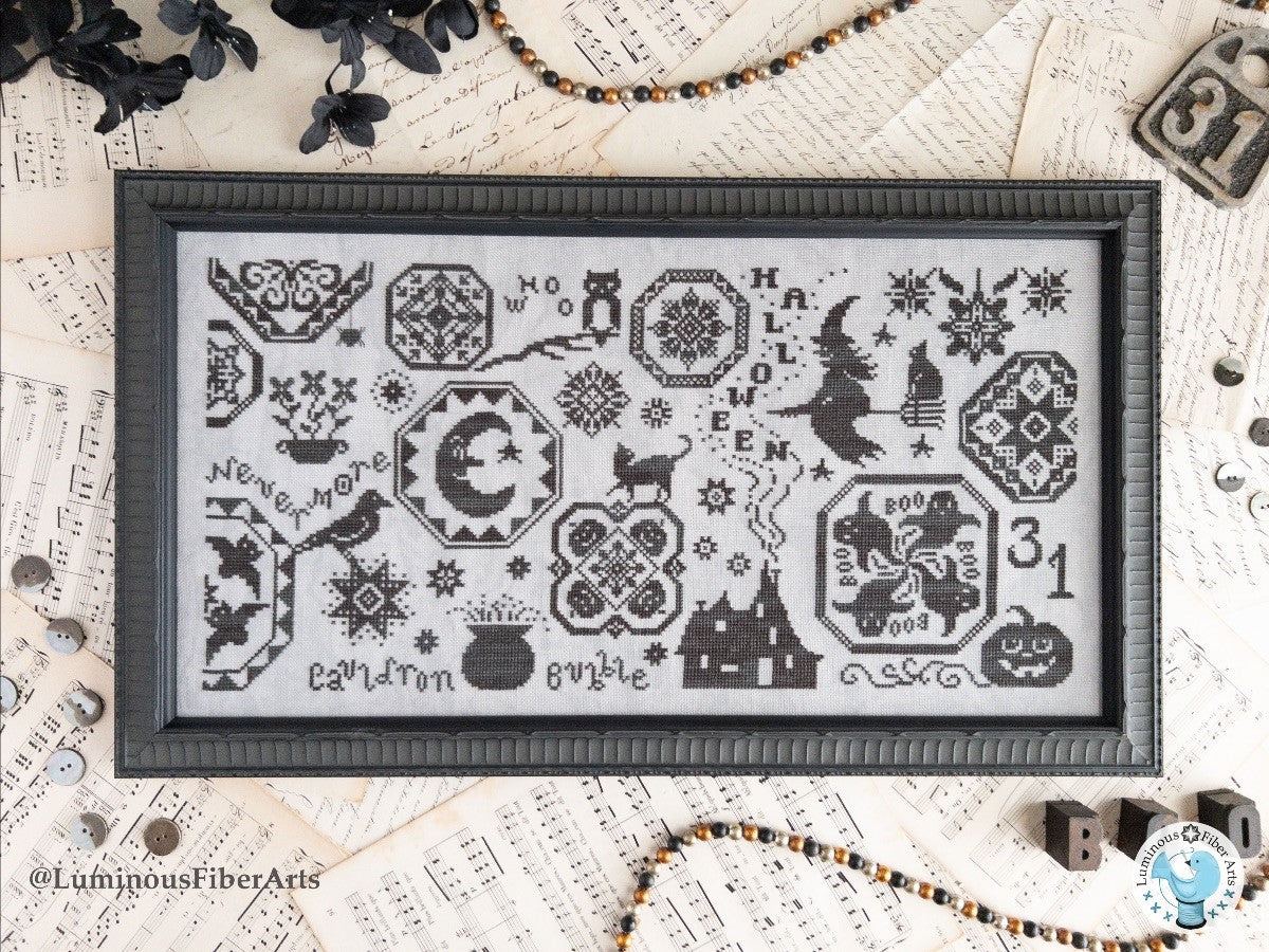 Enchanted Quaker - Cross Stitch Pattern by Luminous Fiber Arts